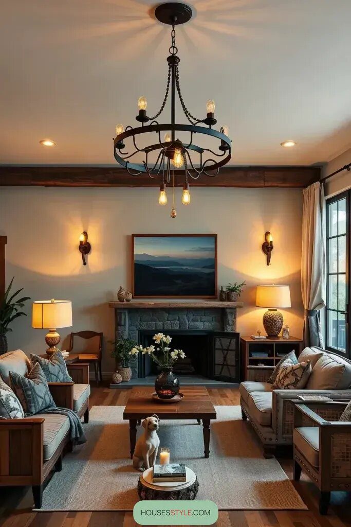 Vintage Lighting for a Cozy Rustic Feel