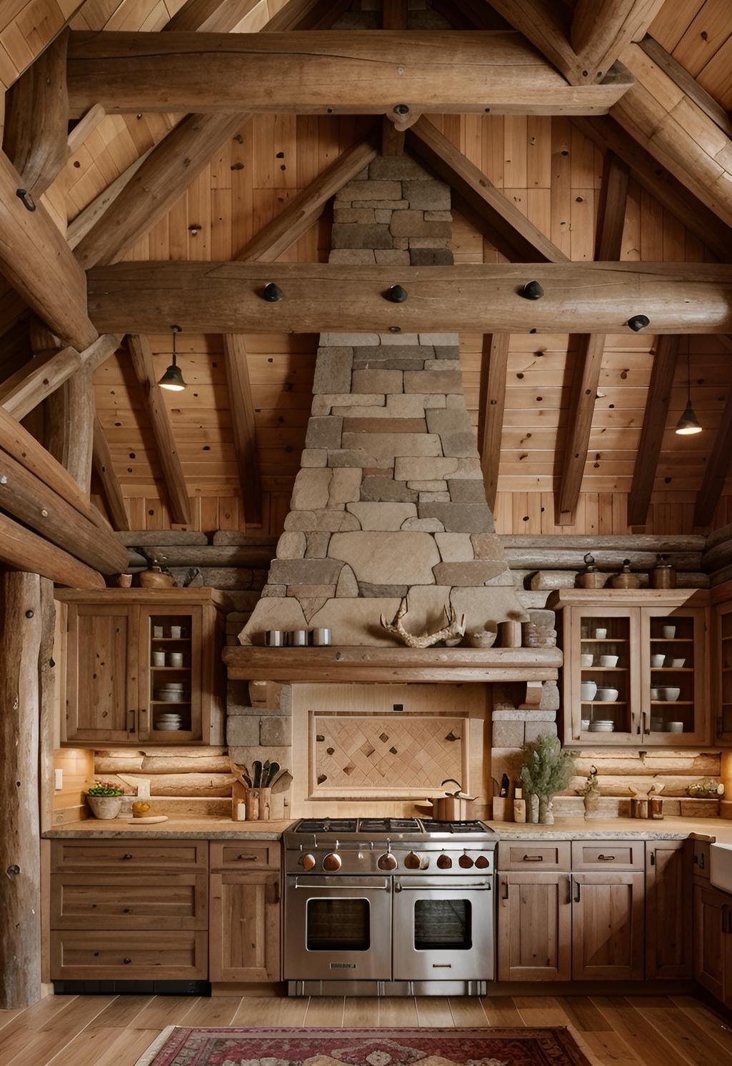 7. Mountain Lodge Rustic Kitchen - photo 2
