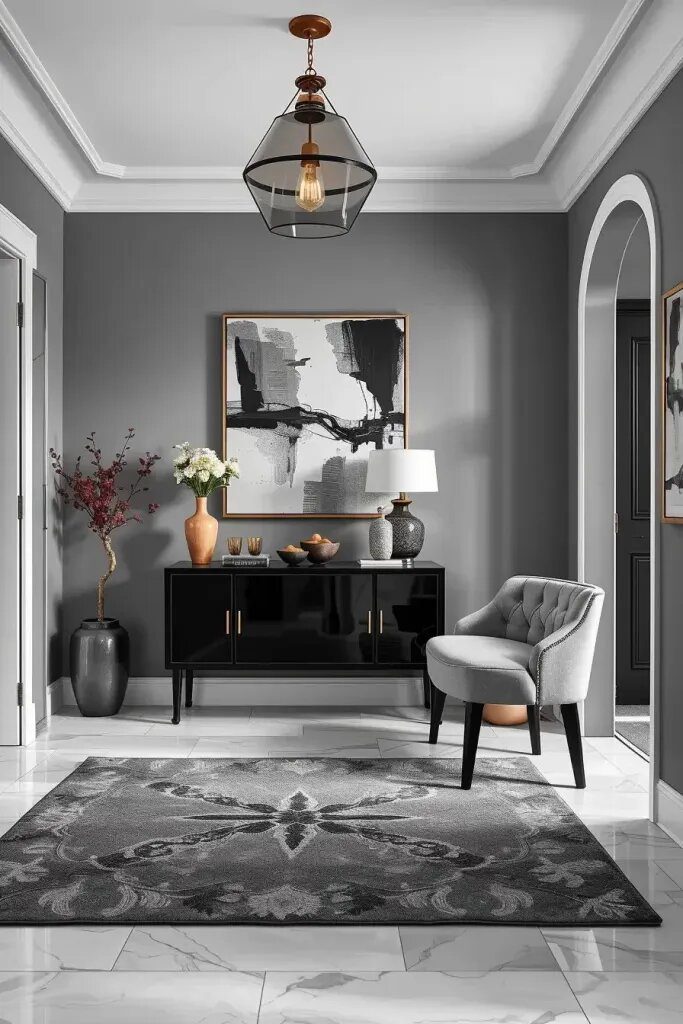 Monochrome Entryway Designs With Sophisticated Style - photo 2