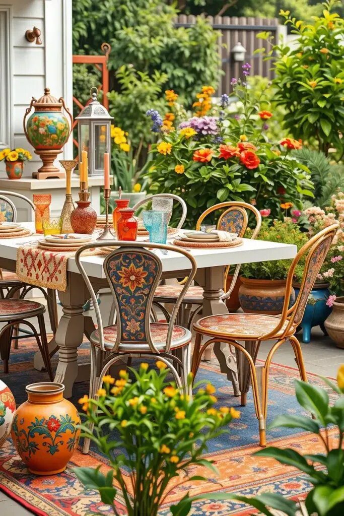 Bold Color Accents For Outdoor Dining Areas - photo 2