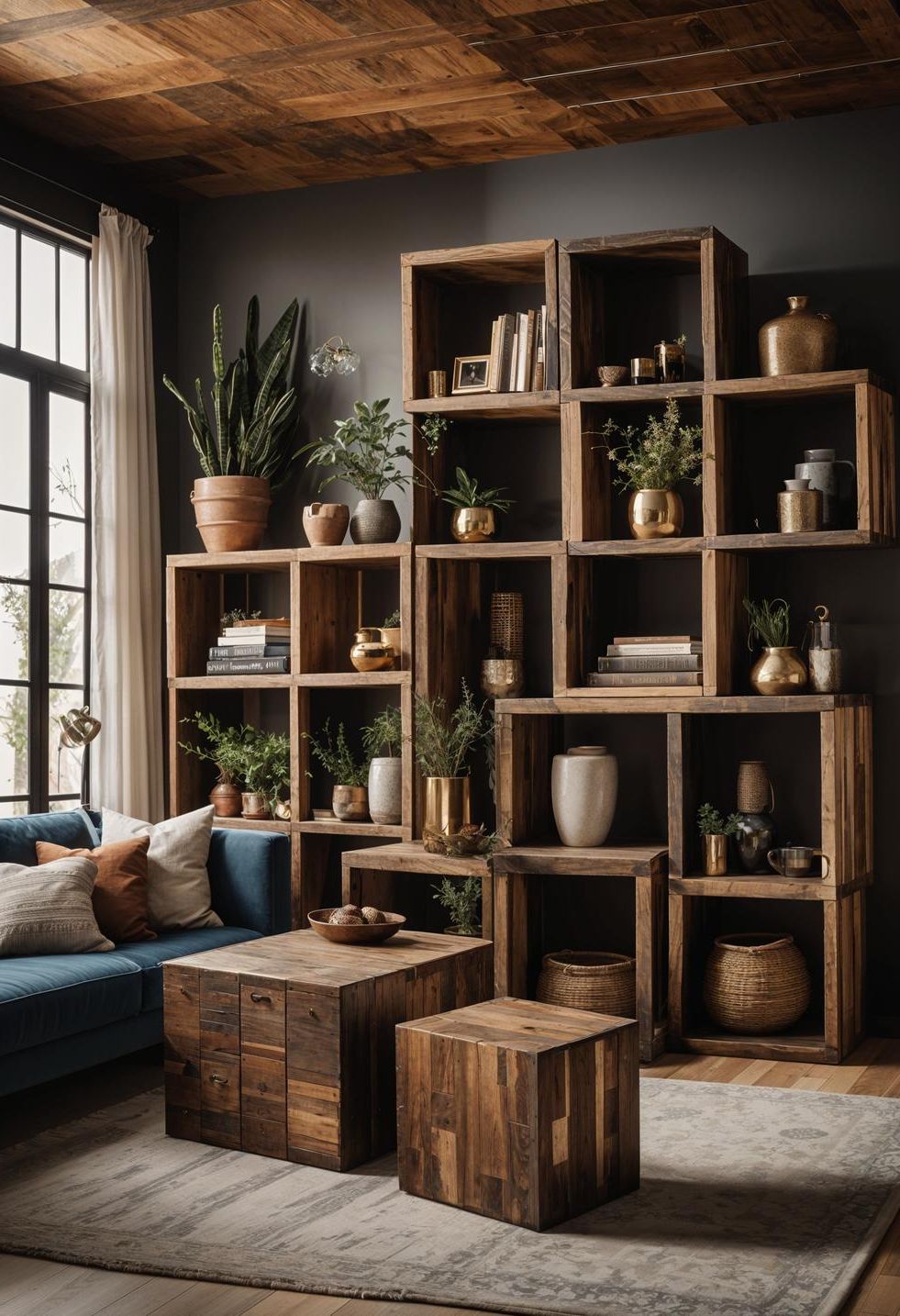 35. Styling Ideas for Boho Storage Cubes