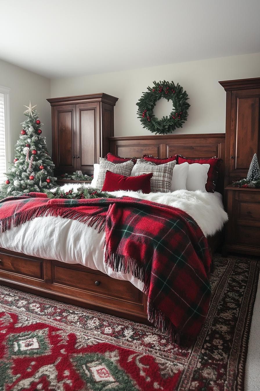 1. Festive Plaid Bedding Inspiration - photo 3