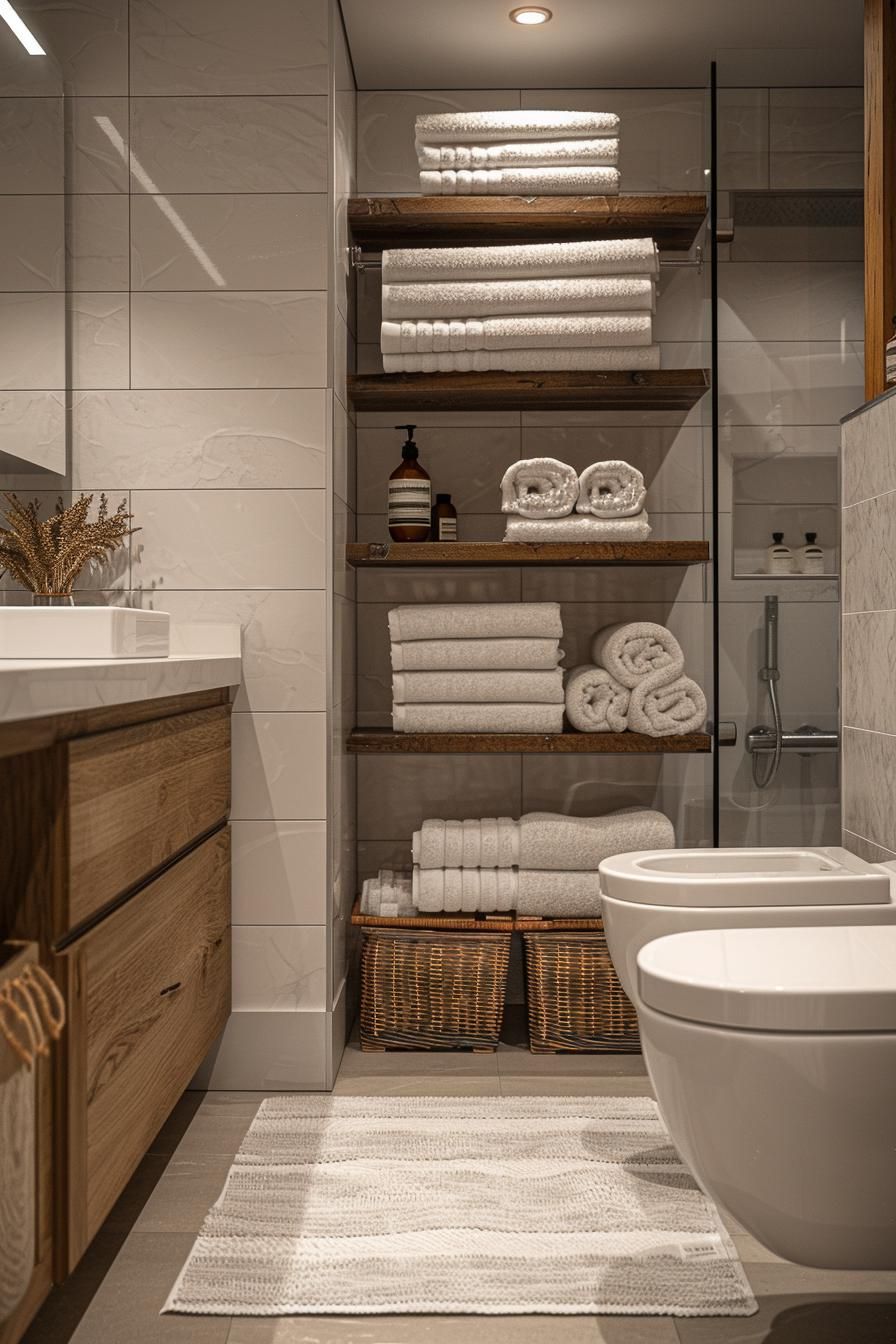 15. Towel Holder Shelf with Dual Use - photo 2