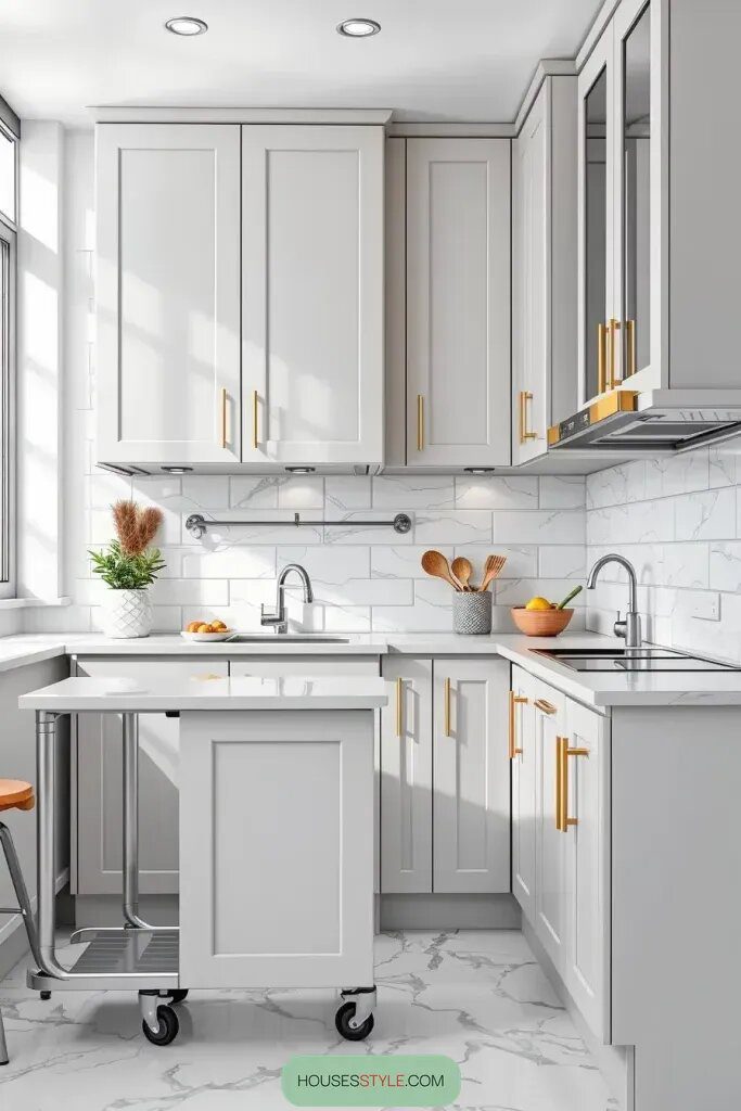 Gray Cabinets for Small Kitchen Makeovers - photo 2