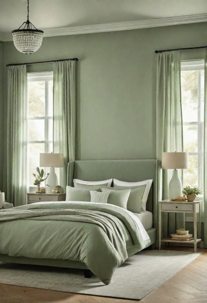 2. Sage Green Paired With White