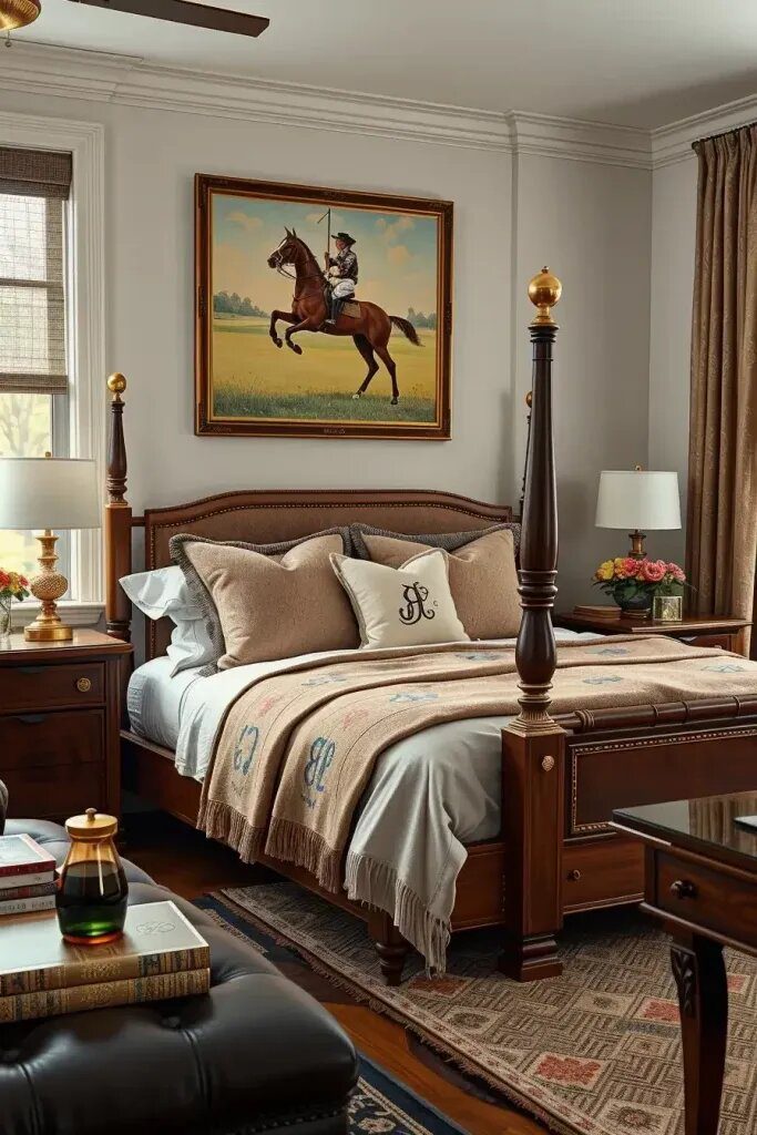 Bringing Polo Style Into an Americana Bedroom