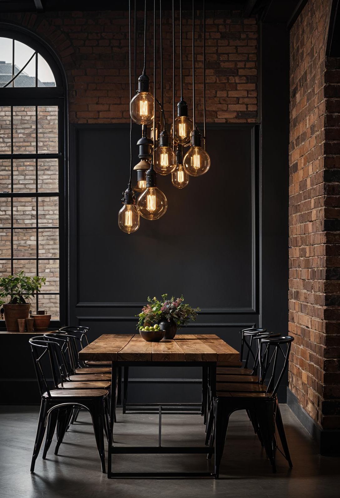 9. Industrial-Style Dining Room Ideas