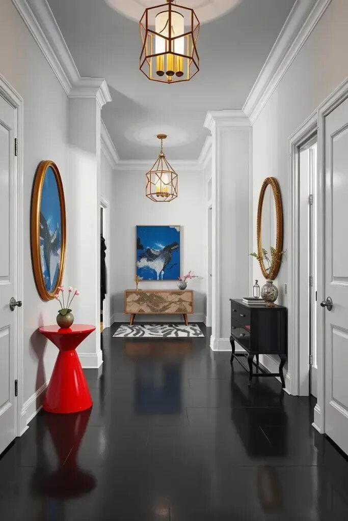 Bold Monochrome Hallways That Make a Statement - photo 2