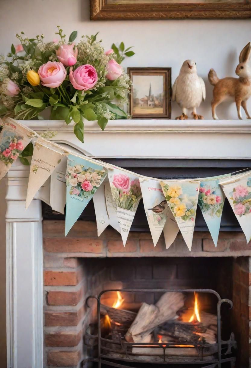3. Antique Postcard Bunting - photo 2