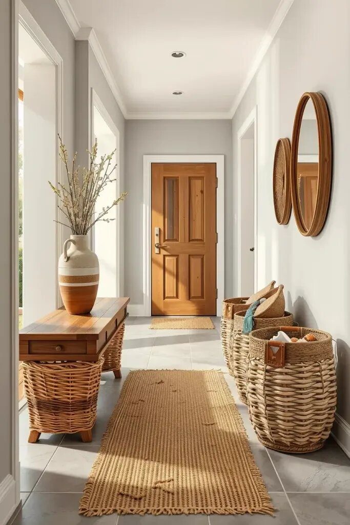 Natural Fiber Runners and Woven Baskets - photo 2
