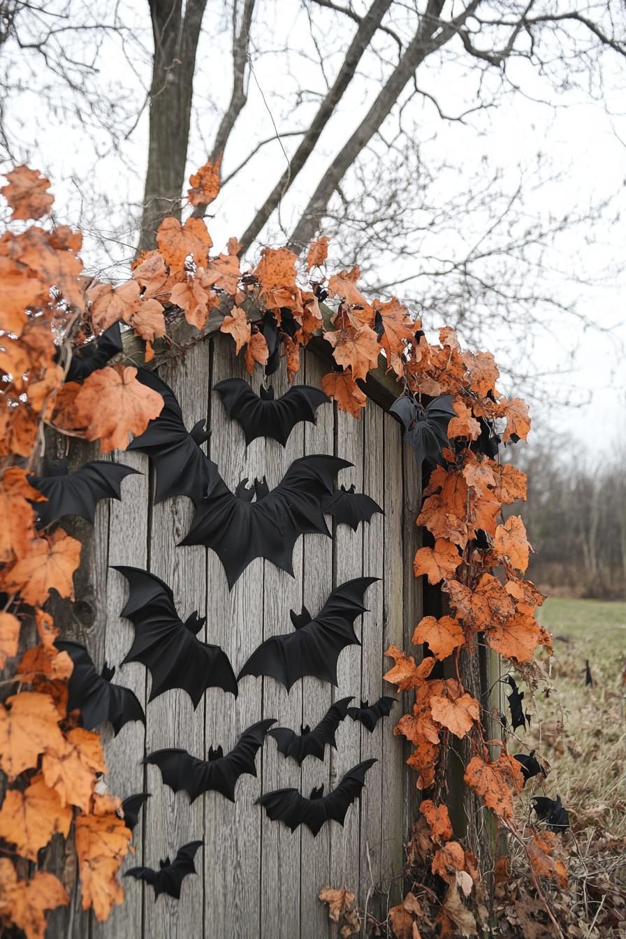 11. Spooky Bat Garland Fence Decor - photo 2