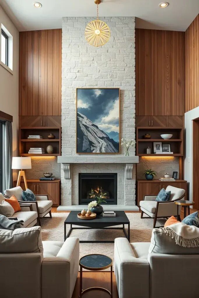 2. Custom Wood or Stone Accent Wall Ideas - photo 2