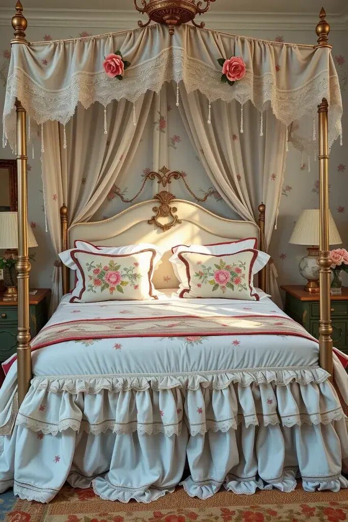 Ruffled Bed Skirts and Pillows for a Grandma-Chic Look - photo 2
