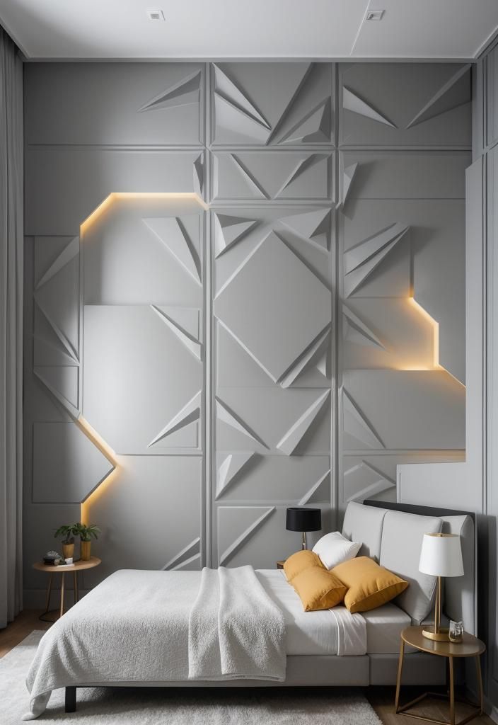 4. Futuristic 3D Wall Panels - photo 2