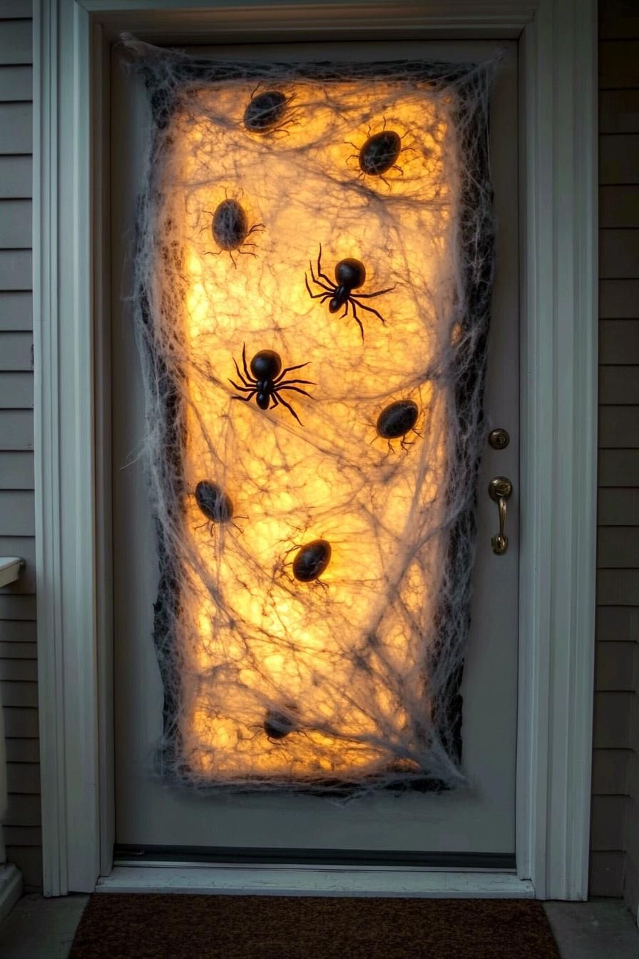 6. Spider Egg Hatching Door Decor