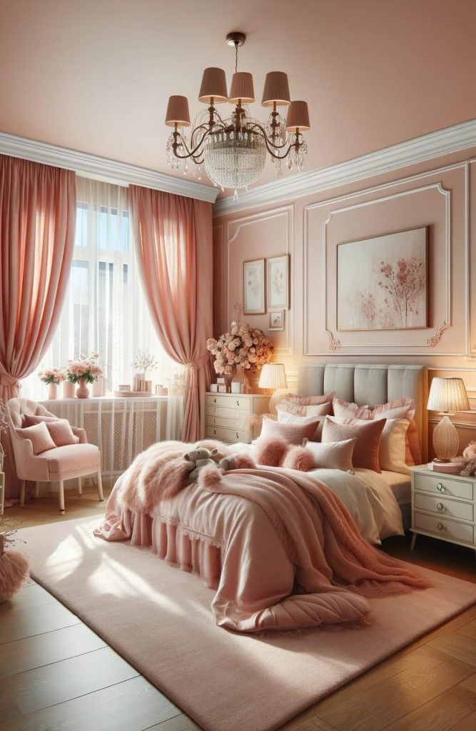 36. Pink Bedroom Theme