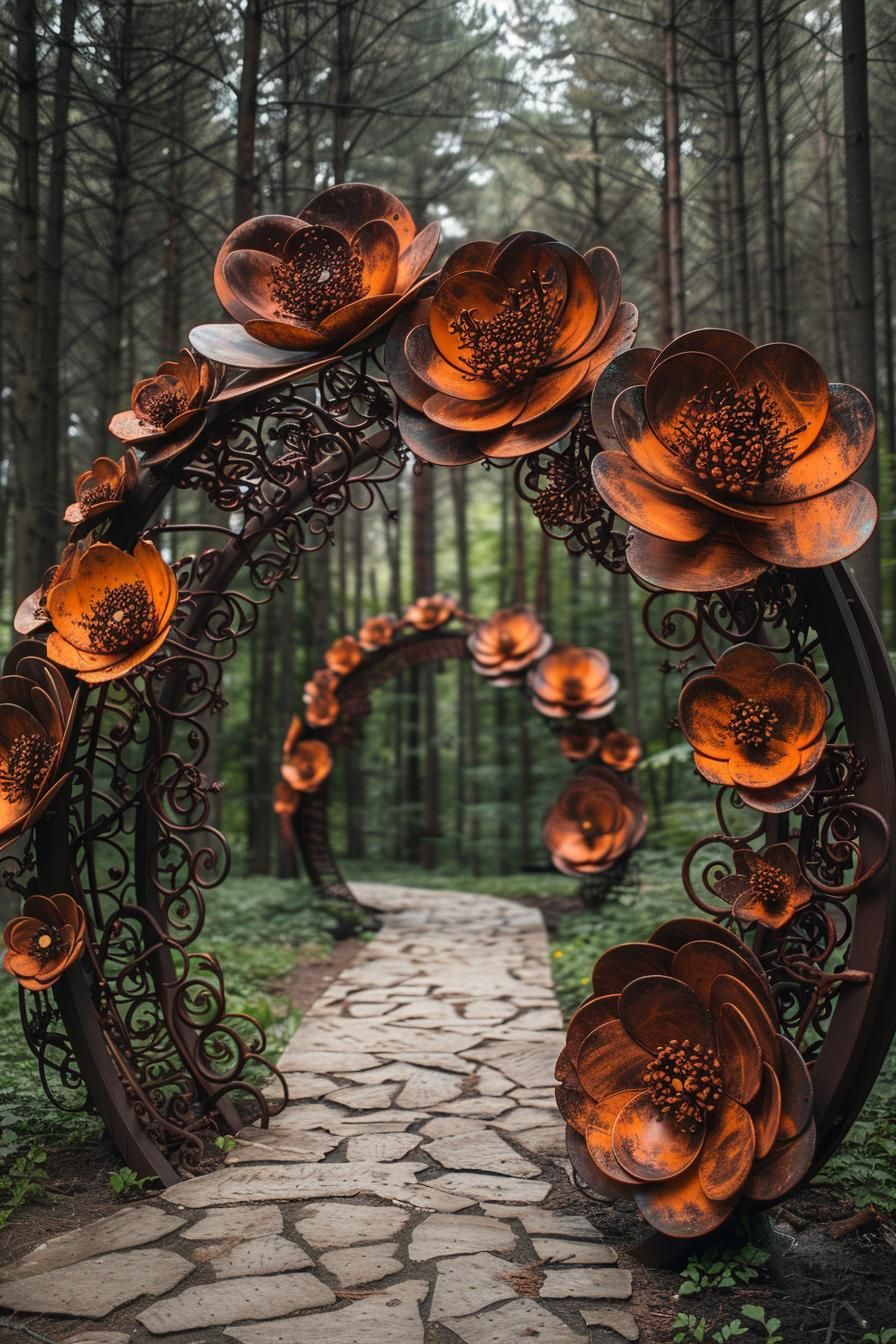 16. Metal Clematis Sculpture Designs - photo 3