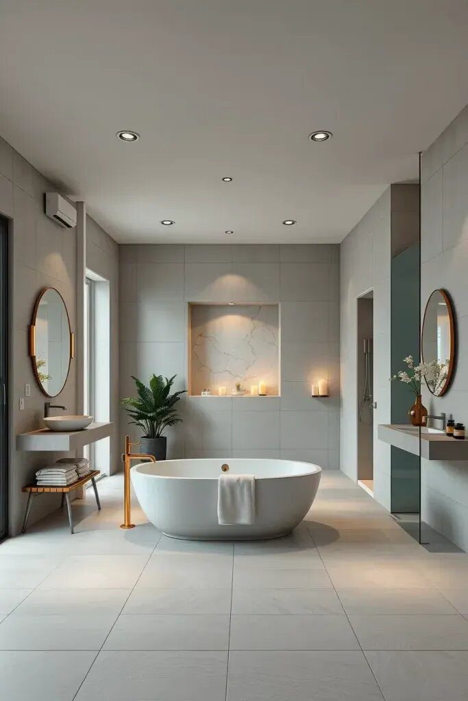 Spacious Layouts for a Spa-Like Bathroom Feel