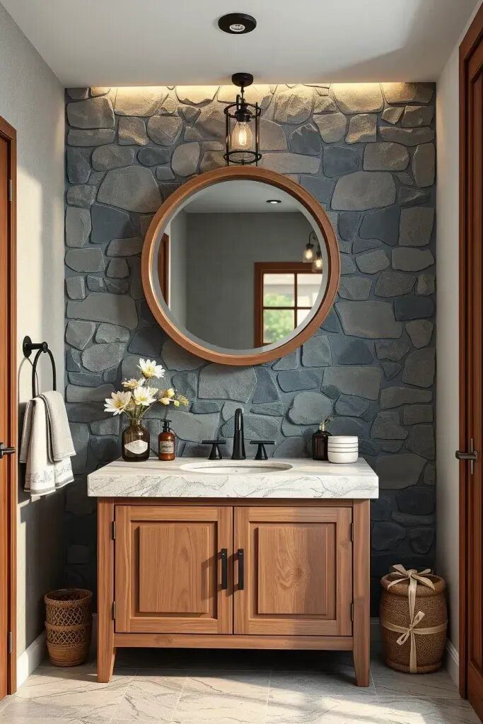 Stone Accent Walls for Visual Drama