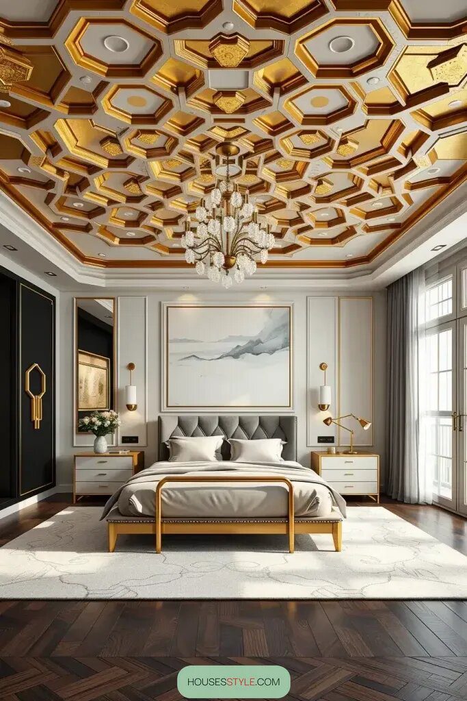 Stylish Bedroom Designs with Unique Ceilings - photo 2