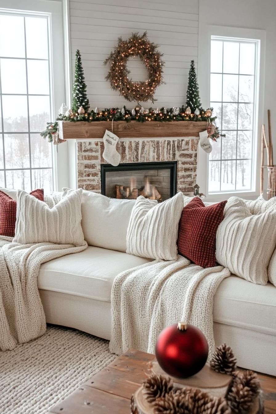 16. Cozy Farmhouse Knit Decor Ideas
