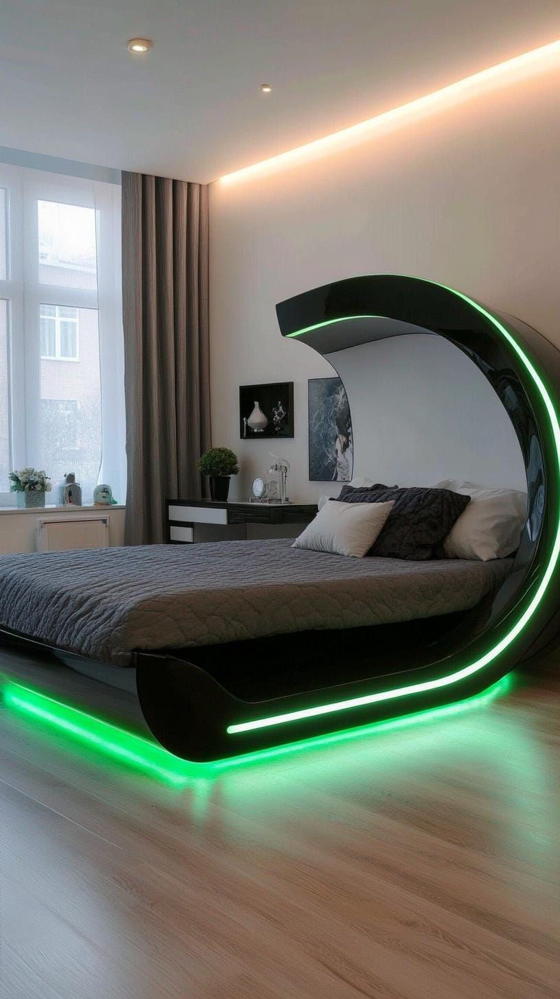 20. Futuristic Flora Bedroom Design Concept - photo 2