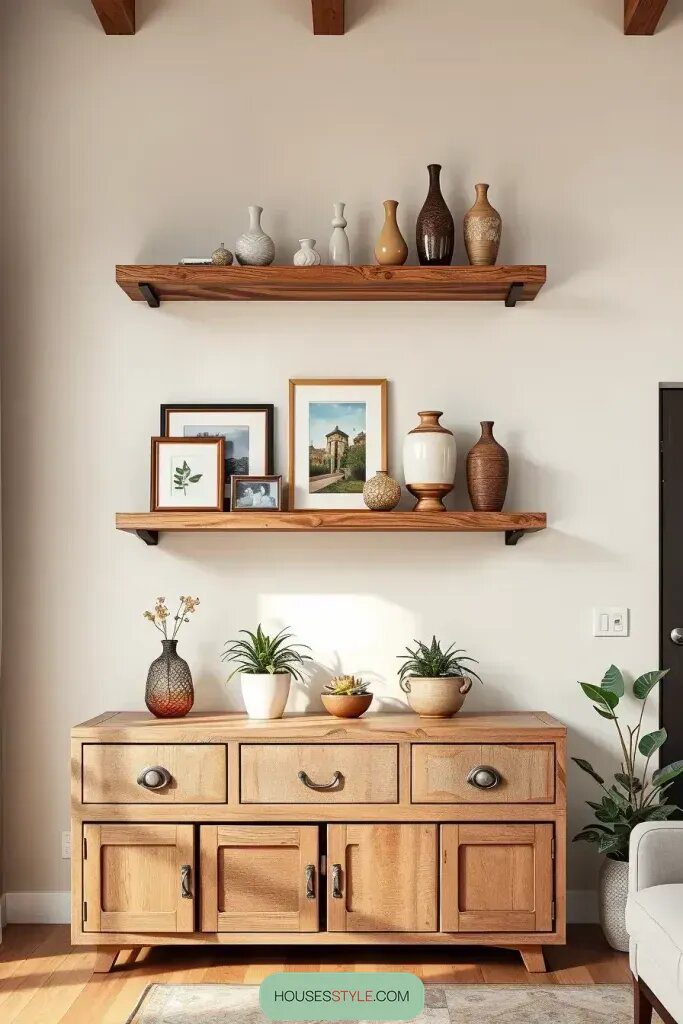 Raw-Edge Shelving for a Sleek, Simple Look