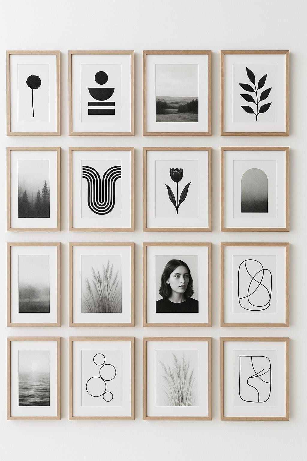 1. Symmetrical Grid Layout with Matching Frames - photo 2
