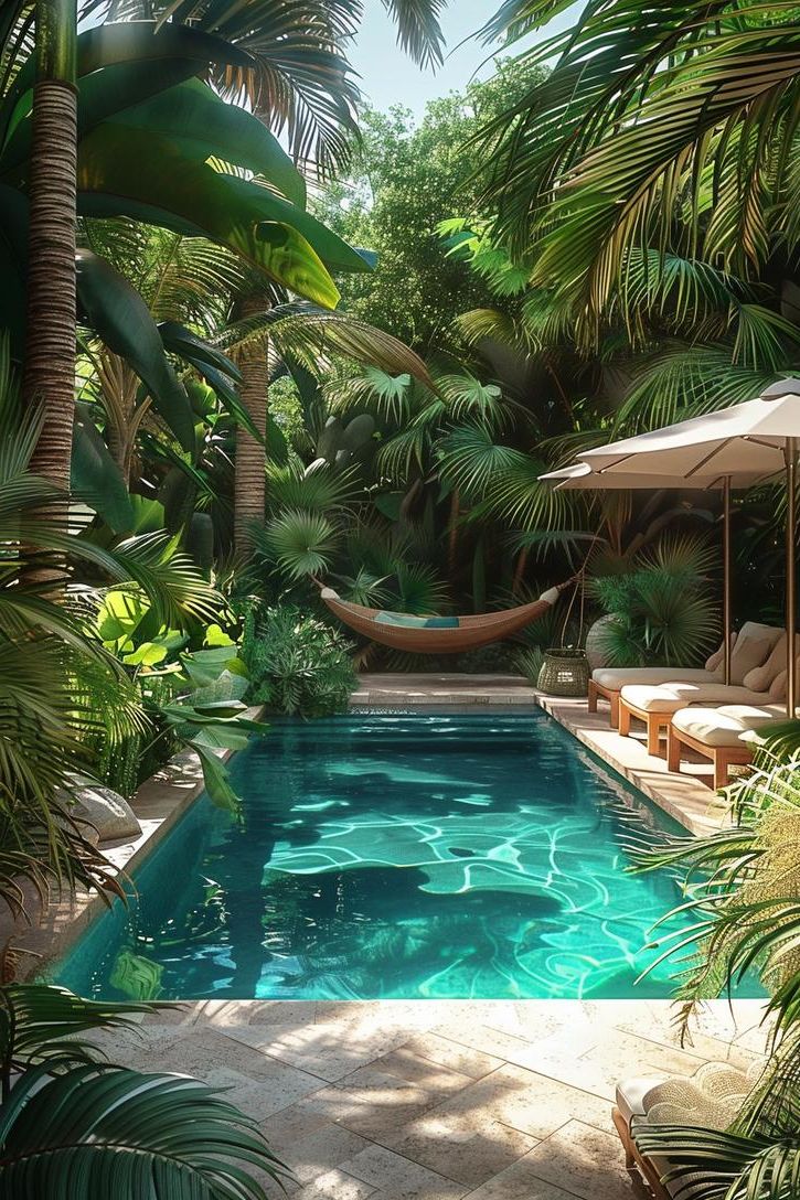 6. Poolside Tropical Escape Setup - photo 3