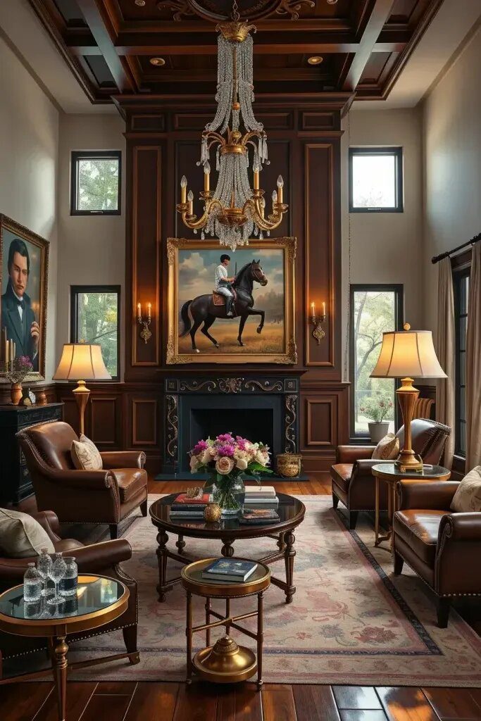 Table Lamps and Chandeliers in Ralph Lauren Style