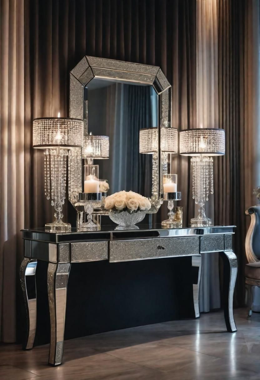 13. Crystal Glam Entry Decor