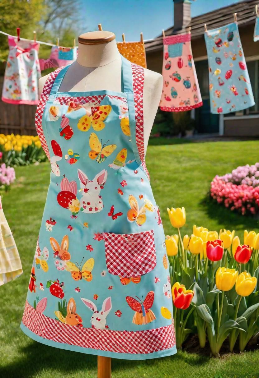 19. Retro Pin-Up Style Easter Aprons