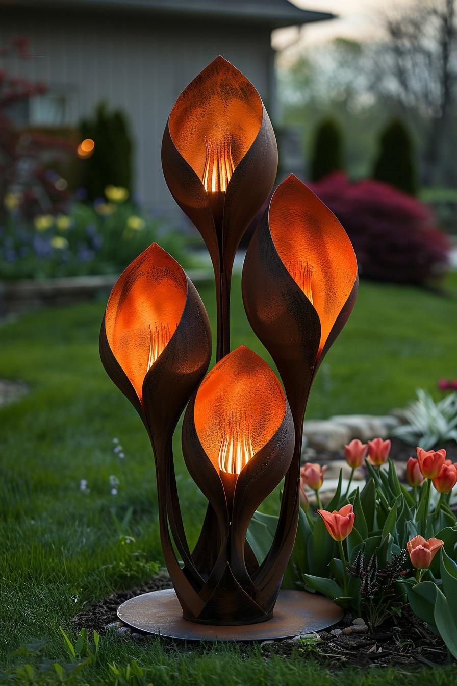 4. Metal Tulip Sculpture Designs - photo 2