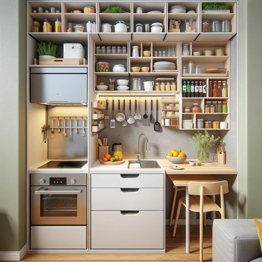 21. Clever Ways to Organize a Studio Kitchen