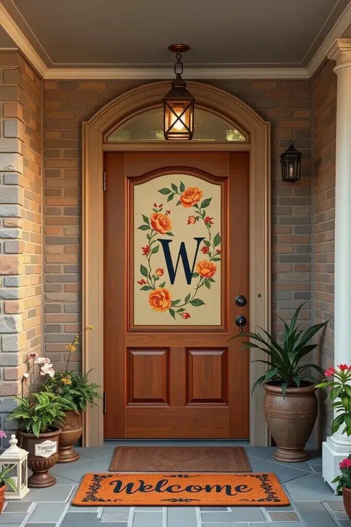 Hand-Painted Panels for a Standout Entry Door