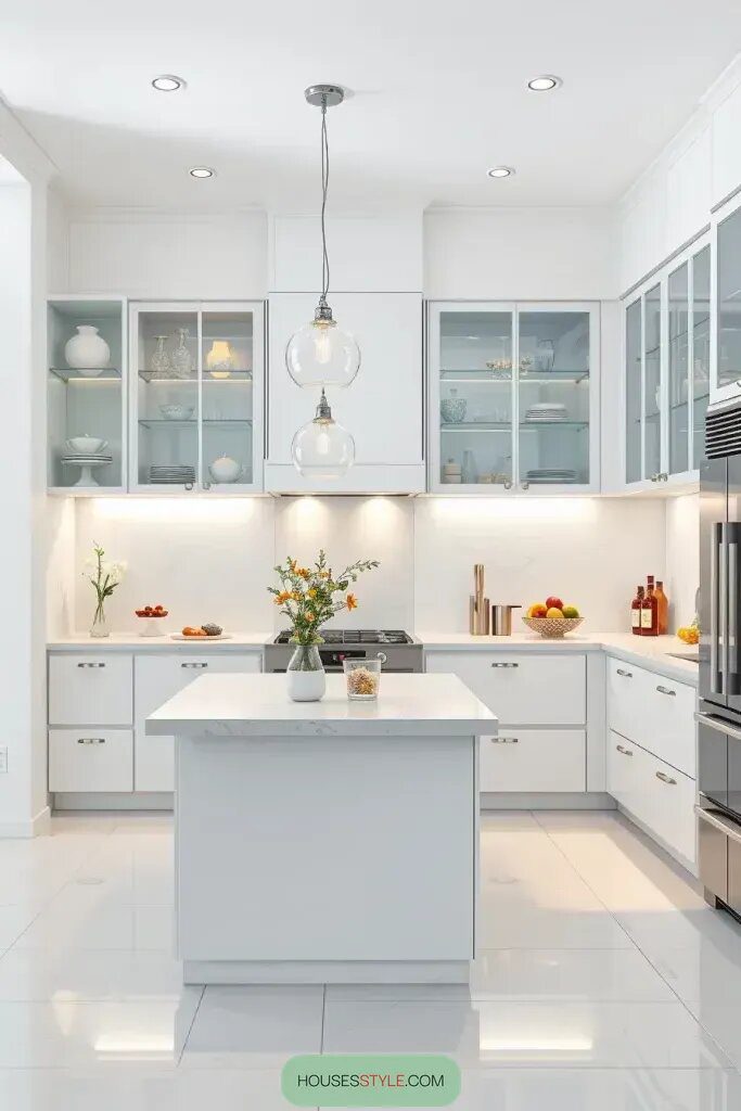 Lighten up your kitchen with glass features - photo 2