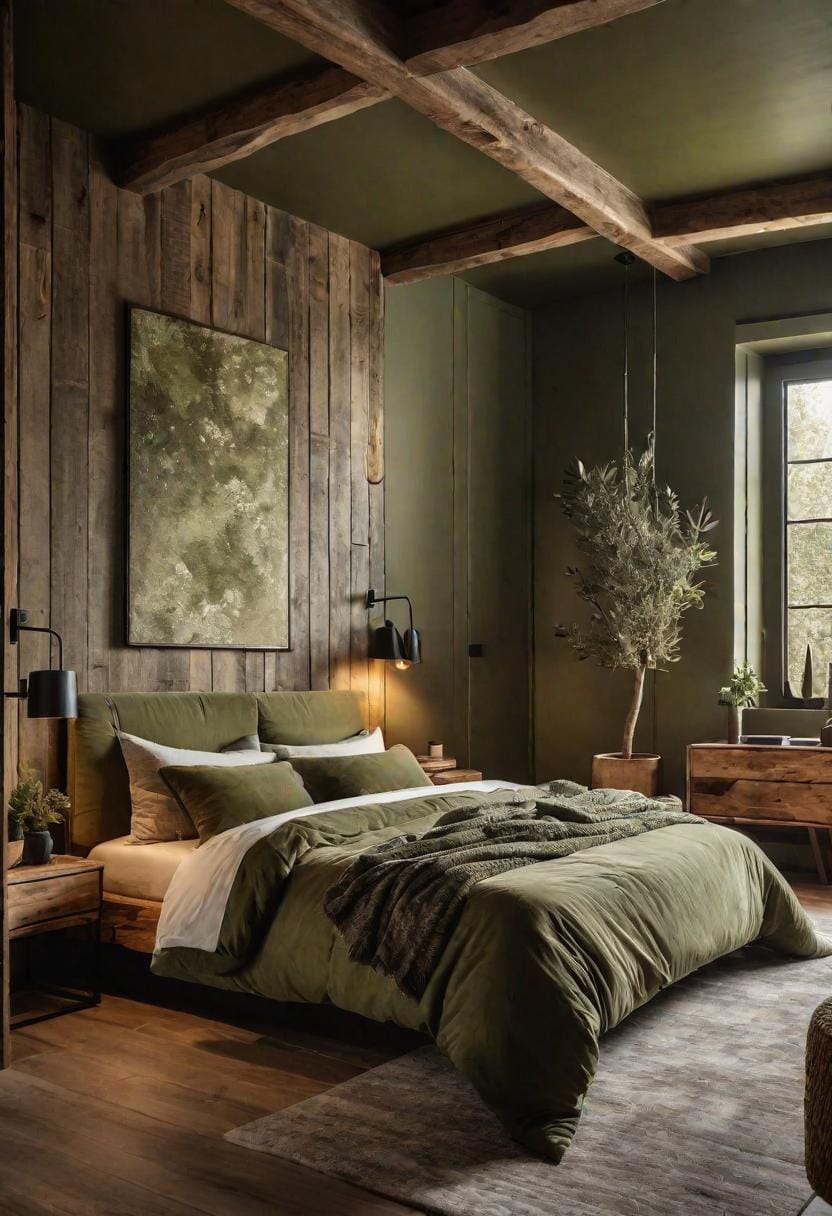 23 Olive Green Bedroom Ideas Worth Copying