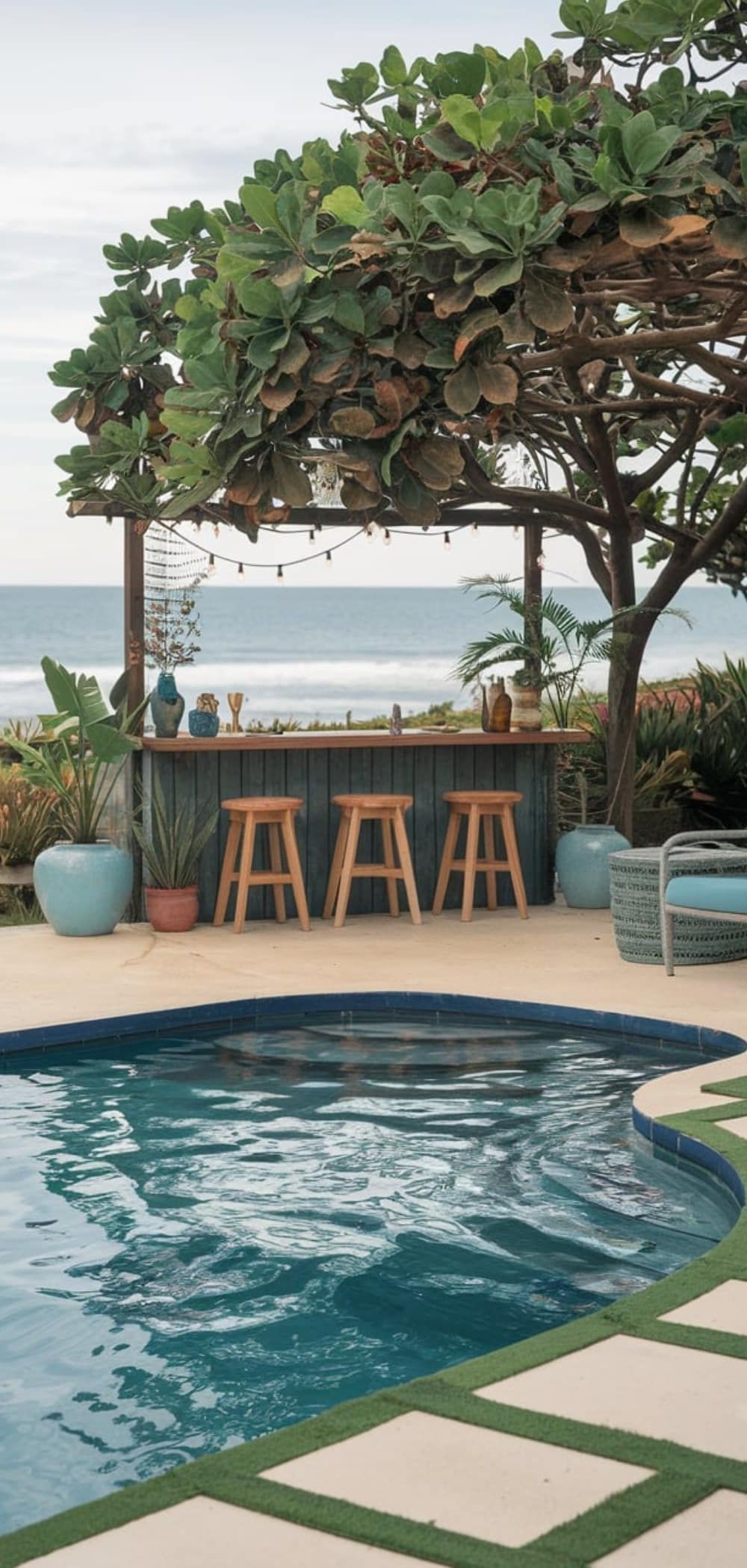 15. Outdoor Bar Setup Ideas for Pool Decks