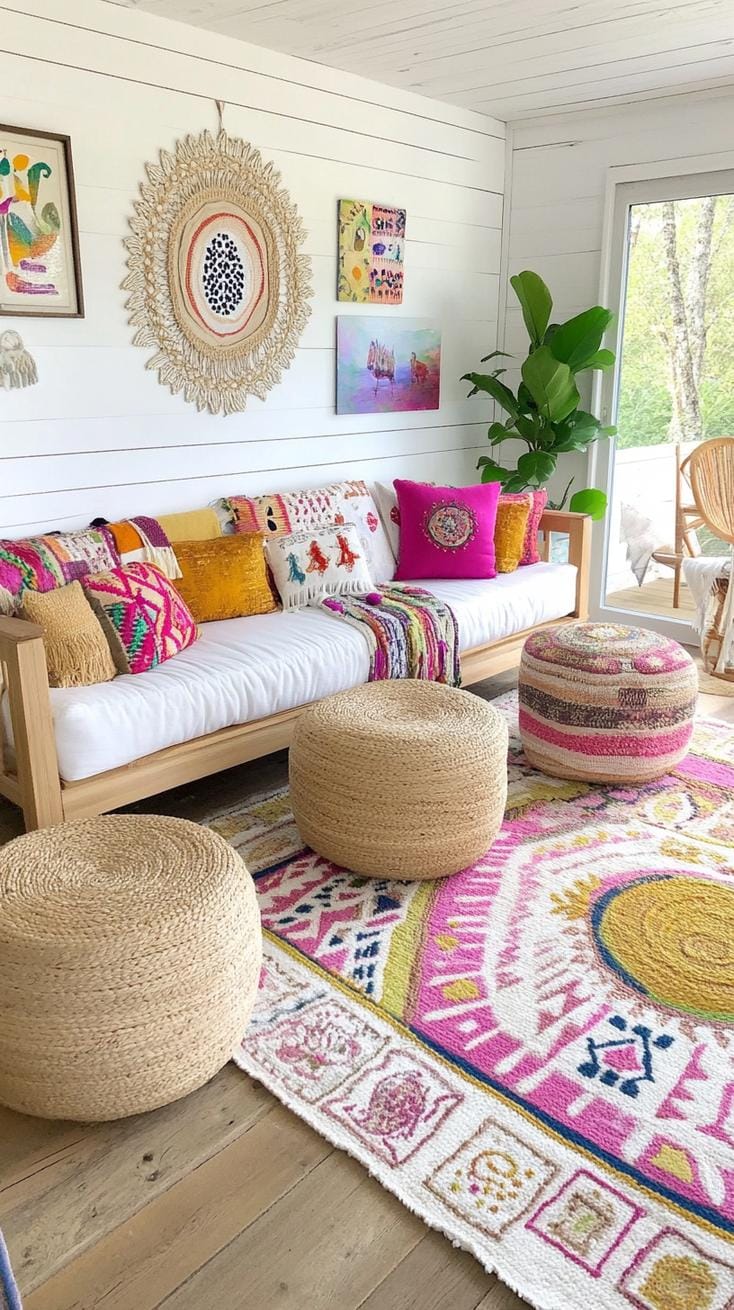 23 Boho Farmhouse Living Room Ideas Worth Copying