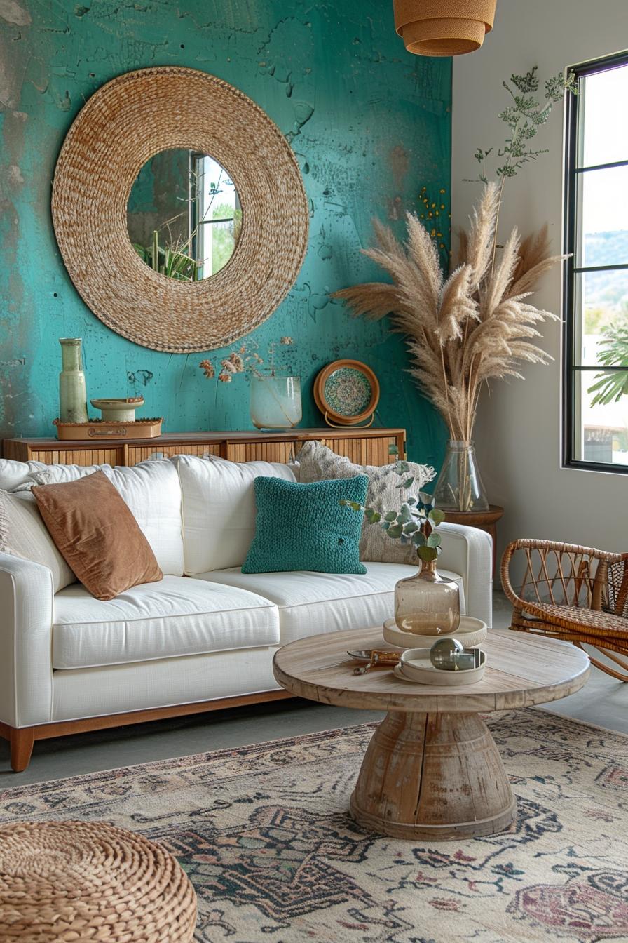 19 Gorgeous Boho Mid-Century Modern Living Room Ideas