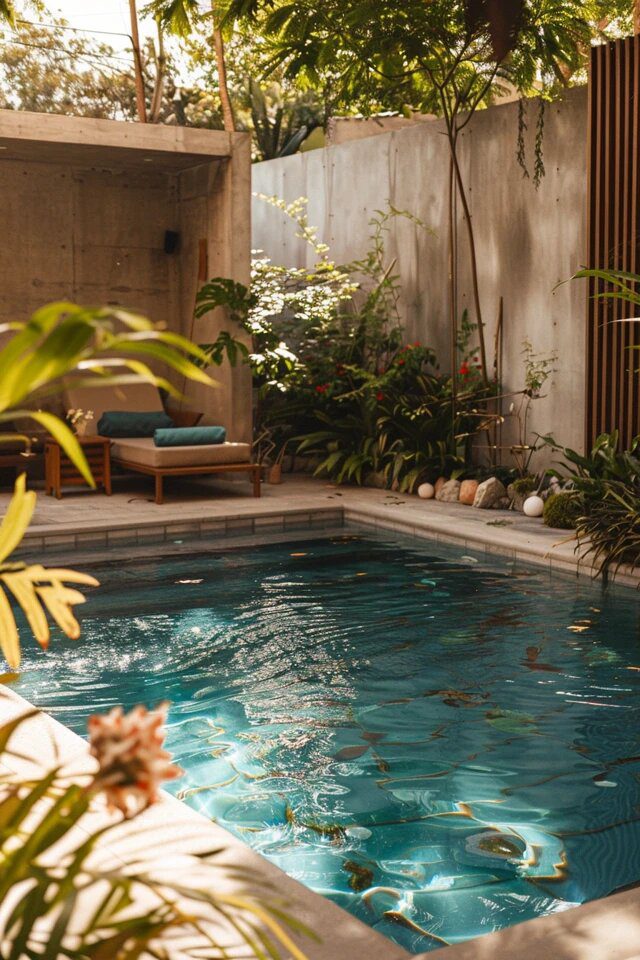 Chic Backyard Oasis: Modern Small Pool Ideas to Try