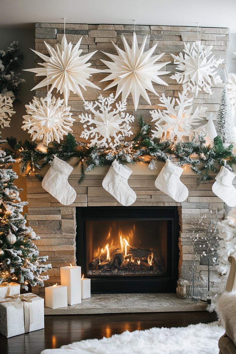 14 Chic Christmas Mantle Decor Ideas for Cozy Fireplace Styling