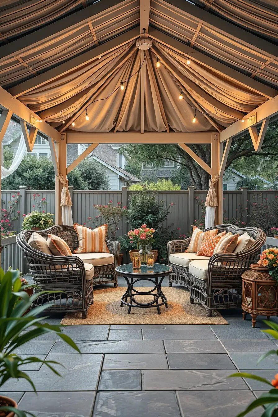 63 Cozy Gazebo Decor Ideas for Your Outdoor Space