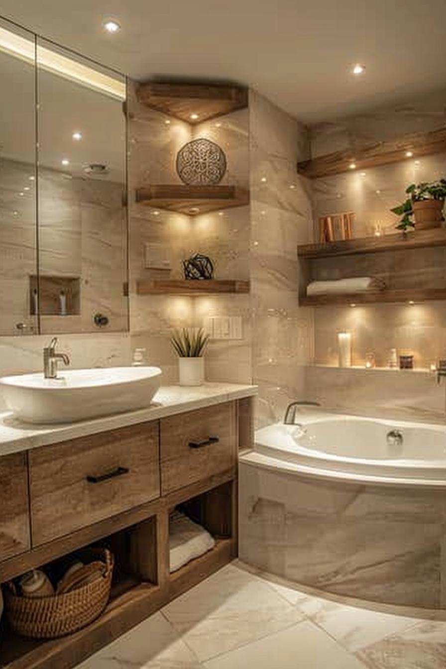 15 Bathroom Shelf Ideas That Are Genius and Gorgeous