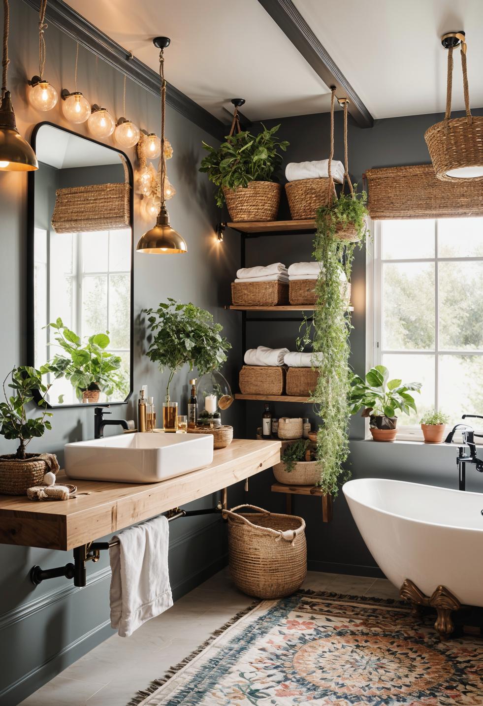 27 Boho Bathroom Ideas for a Dreamy Home Makeover