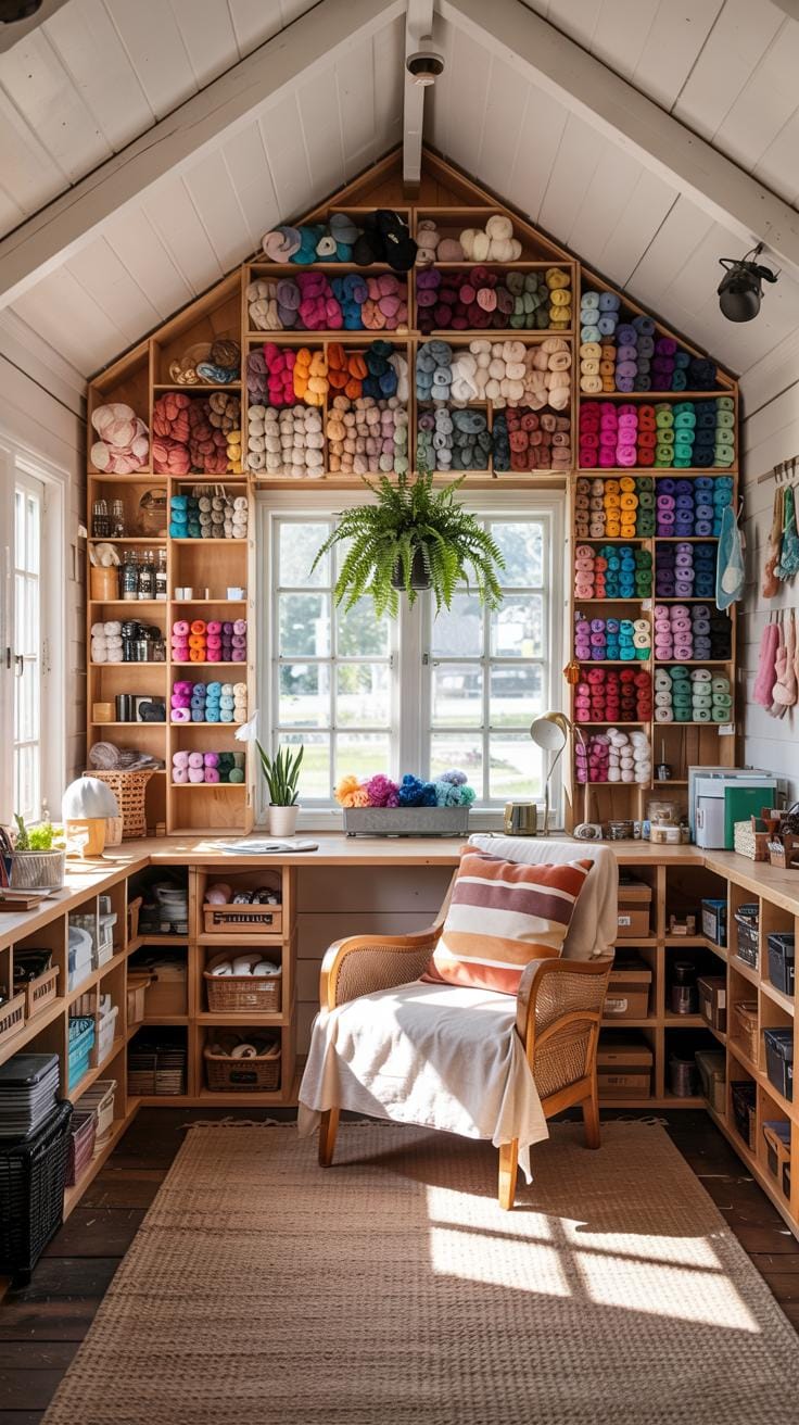 25 Craft Room Inspiring Ideas for Storage and Style
