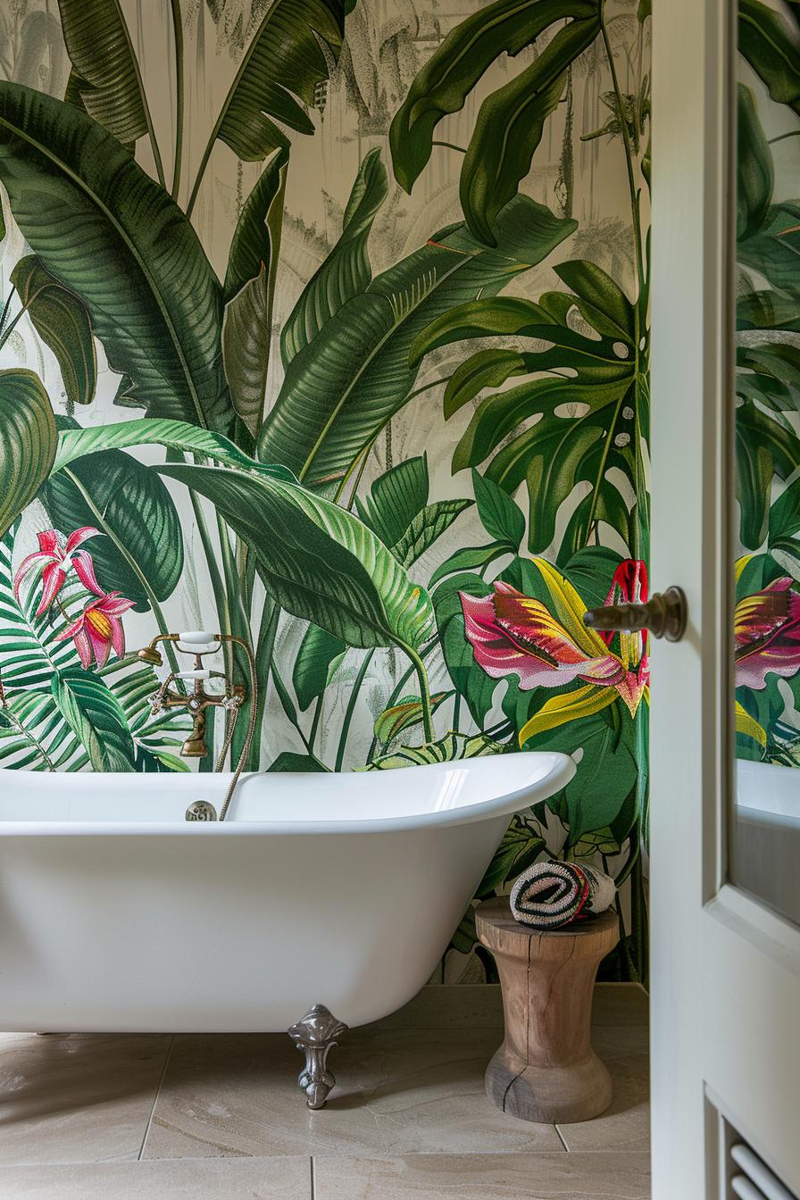 15 Bathroom Wallpaper Trends Worth Trying Now