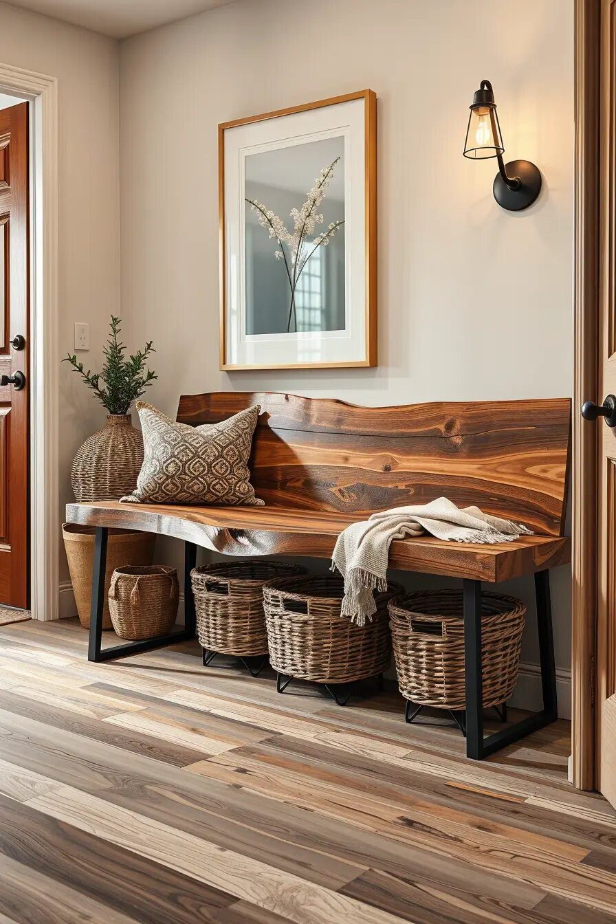 61 Modern Rustic Hallway Ideas for a Warm, Stylish Entry
