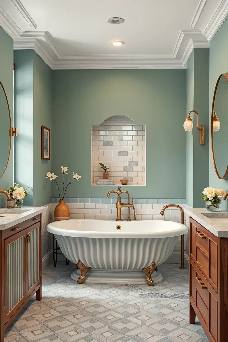 61 Bathroom with Serene Sage and Blue Ideas to Try