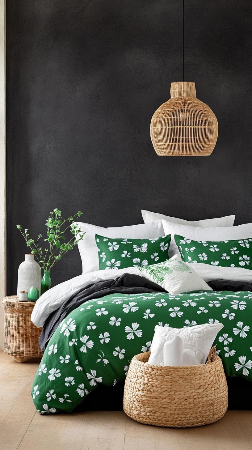20 Elegant Black and Green Bedroom Ideas to Copy Now